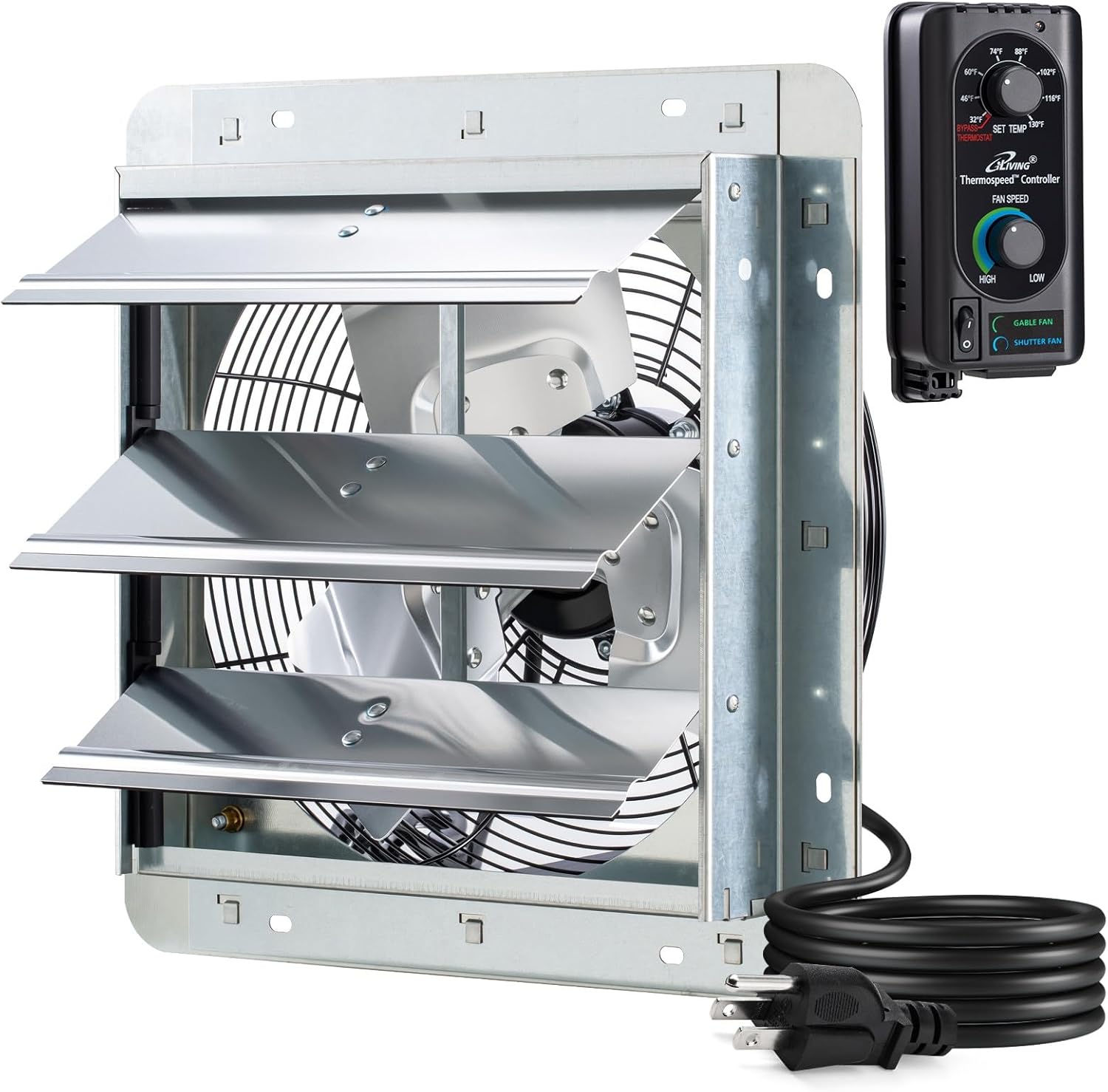 iPower 12 Inch Wall Mounted Exhaust Fan