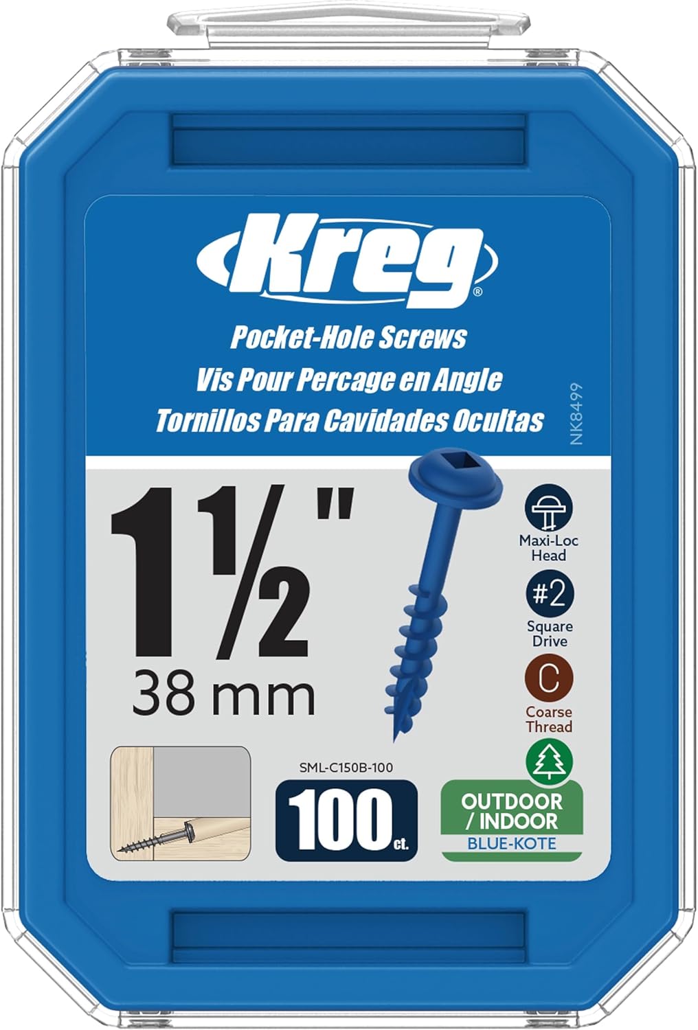 Kreg Blue Kote Pocket Screws (100 Count)