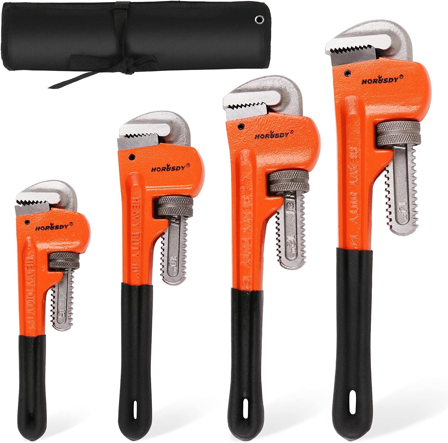 KOTTO 4-Pack Pipe Wrench Set