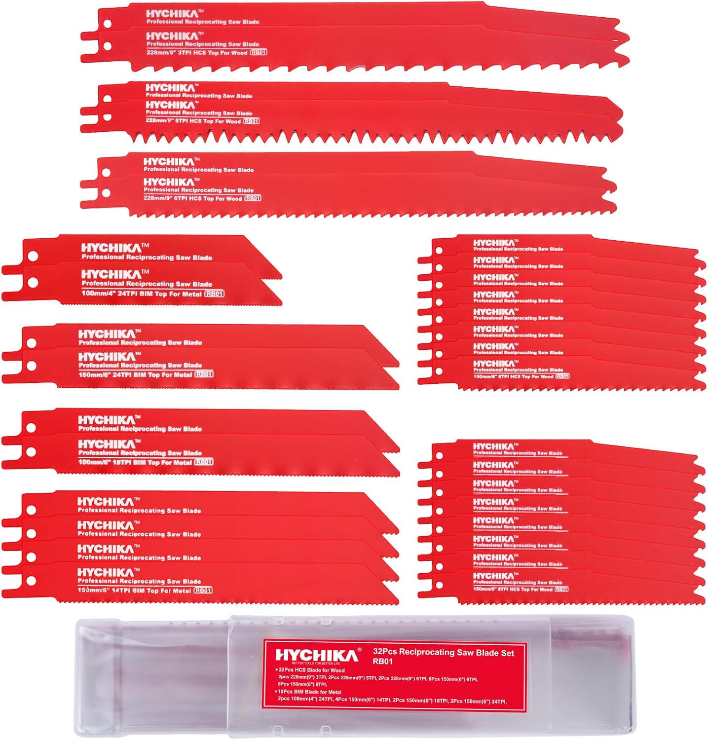 WORKPRO 32-Piece Reciprocating Blade Set