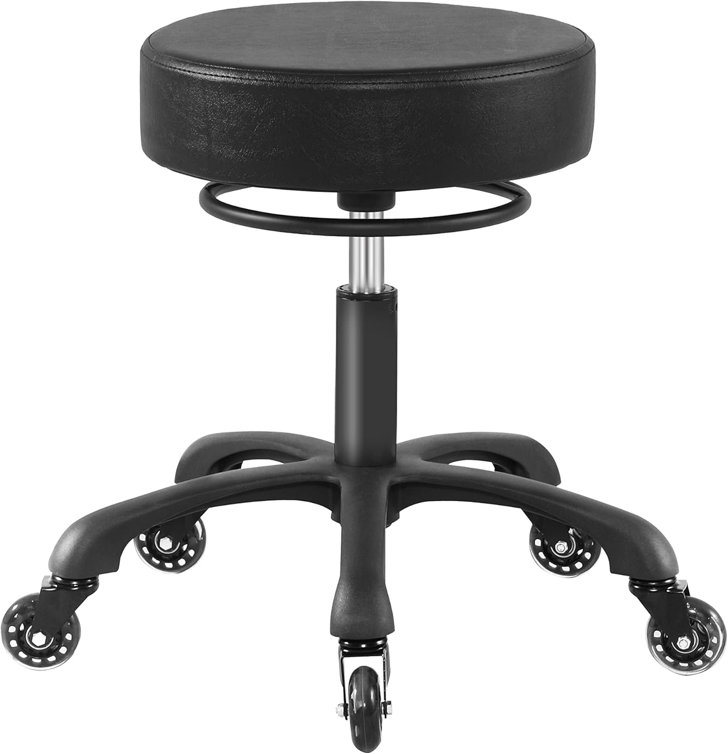 Adjustable Rolling Workshop Stools (Set of 2)